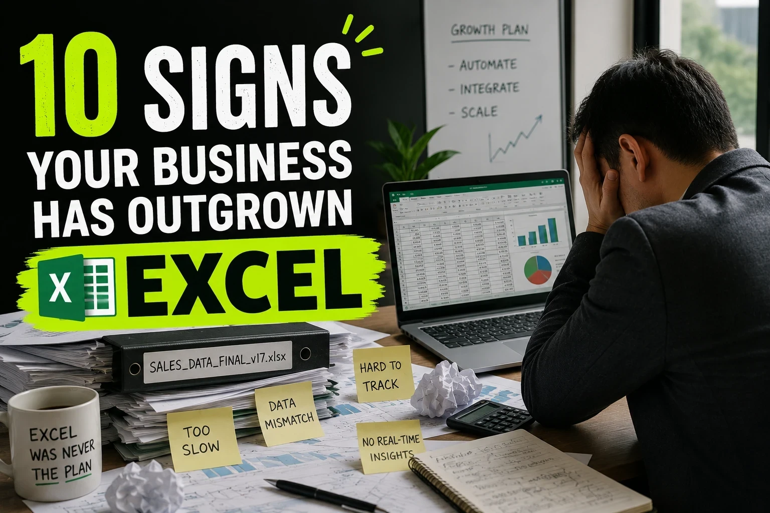 Is Your Business Outgrowing Excel? 10 Signs It’s Time to Upgrade.
